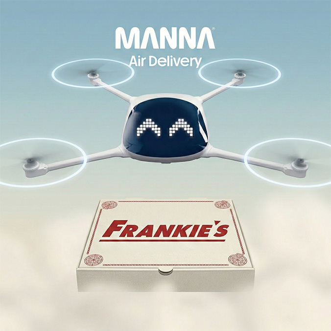 Manna Drone Carry Frankie's Box